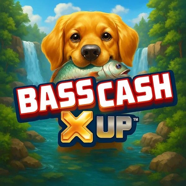 Bass Cash X UP game by Alchemy Gaming – logo hosted on Revolution Casino