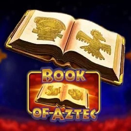 Book of Aztec slot logo by Amatic Industries at Revolution Casino