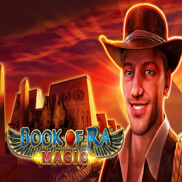 Official Slots logo: Book of Ra Magic by Greentube at Revolution Casino