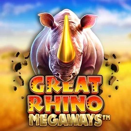 Great Rhino Megaways slot logo by Pragmatic Play at Revolution Casino