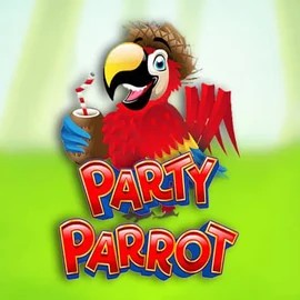 Party Parrot slot logo by Rival at Revolution Casino