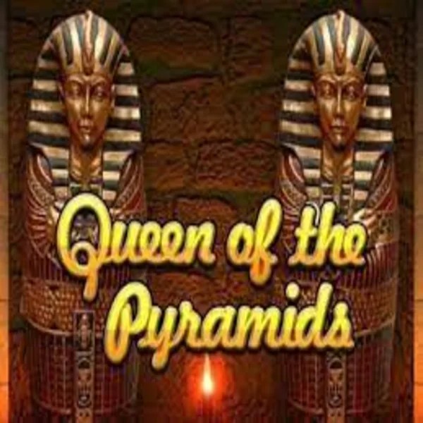 Queen of the Pyramids logo by Playtech at Revolution Casino