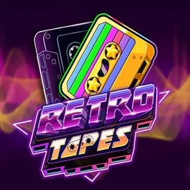 Official Slots logo: Retro Tapes by Push Gaming at Revolution Casino